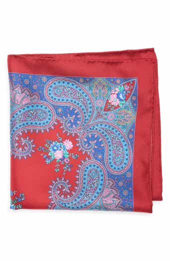 Paisley Floral Silk Pocket Square