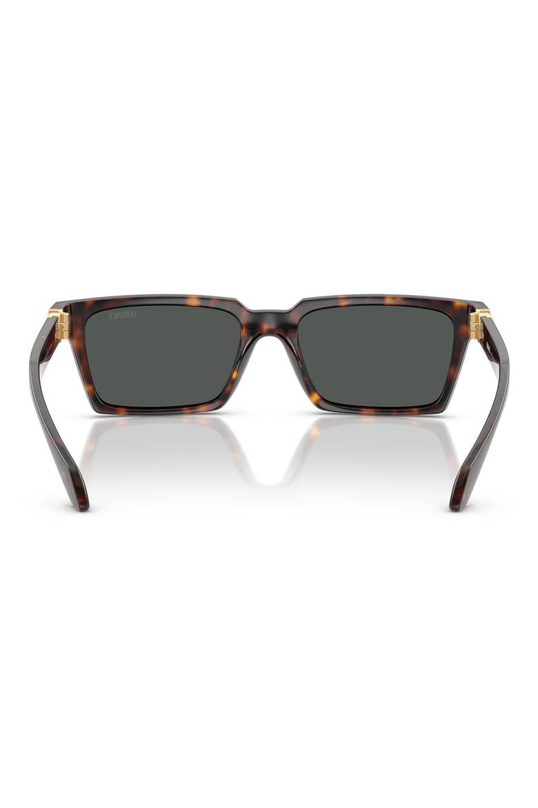 55mm Rectangular Sunglasses, Alternate, color, HAVANA