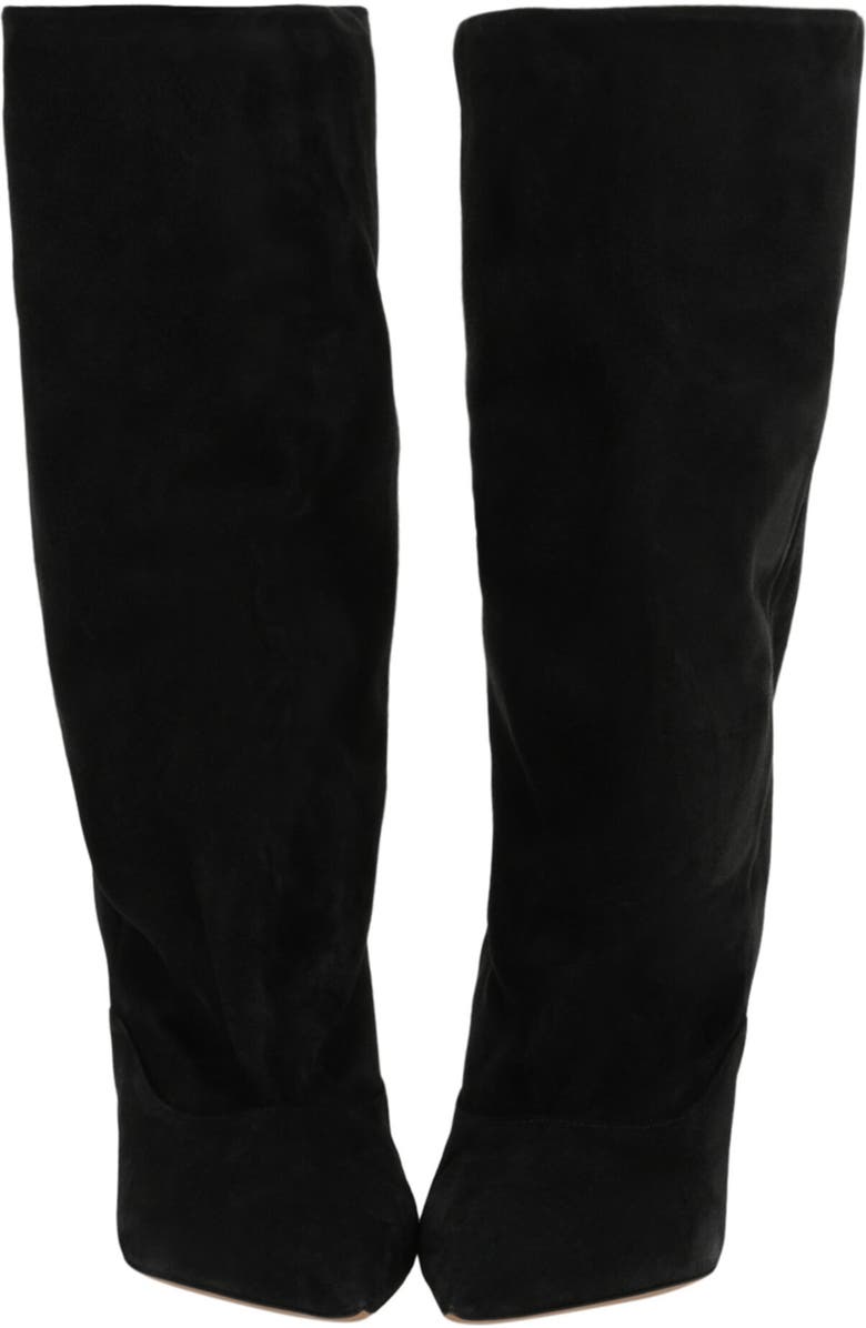 Paris Texas Ines Pointed Toe Boot, Alternate, color, Off Black