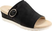 SoftWalk® Newberry Platform Wedge Slide Sandal