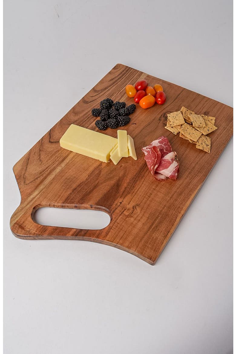 Acacia Rectangle Serving Board, Alternate, color, Brown