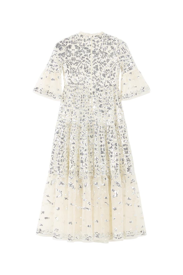Tabitha Sequin Maxi Dress, Alternate, color, Creme