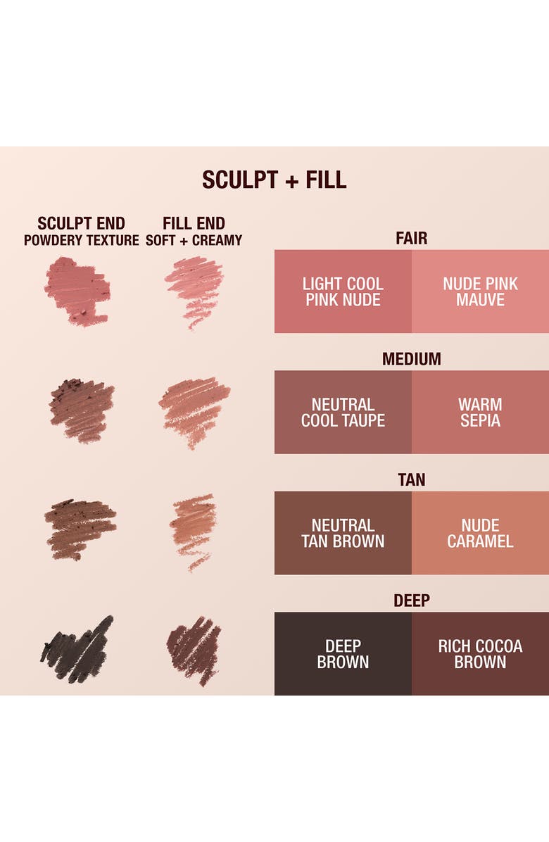 Charlotte Tilbury Lip Cheat Contour Duo Lip Liner, Alternate, color, Tan