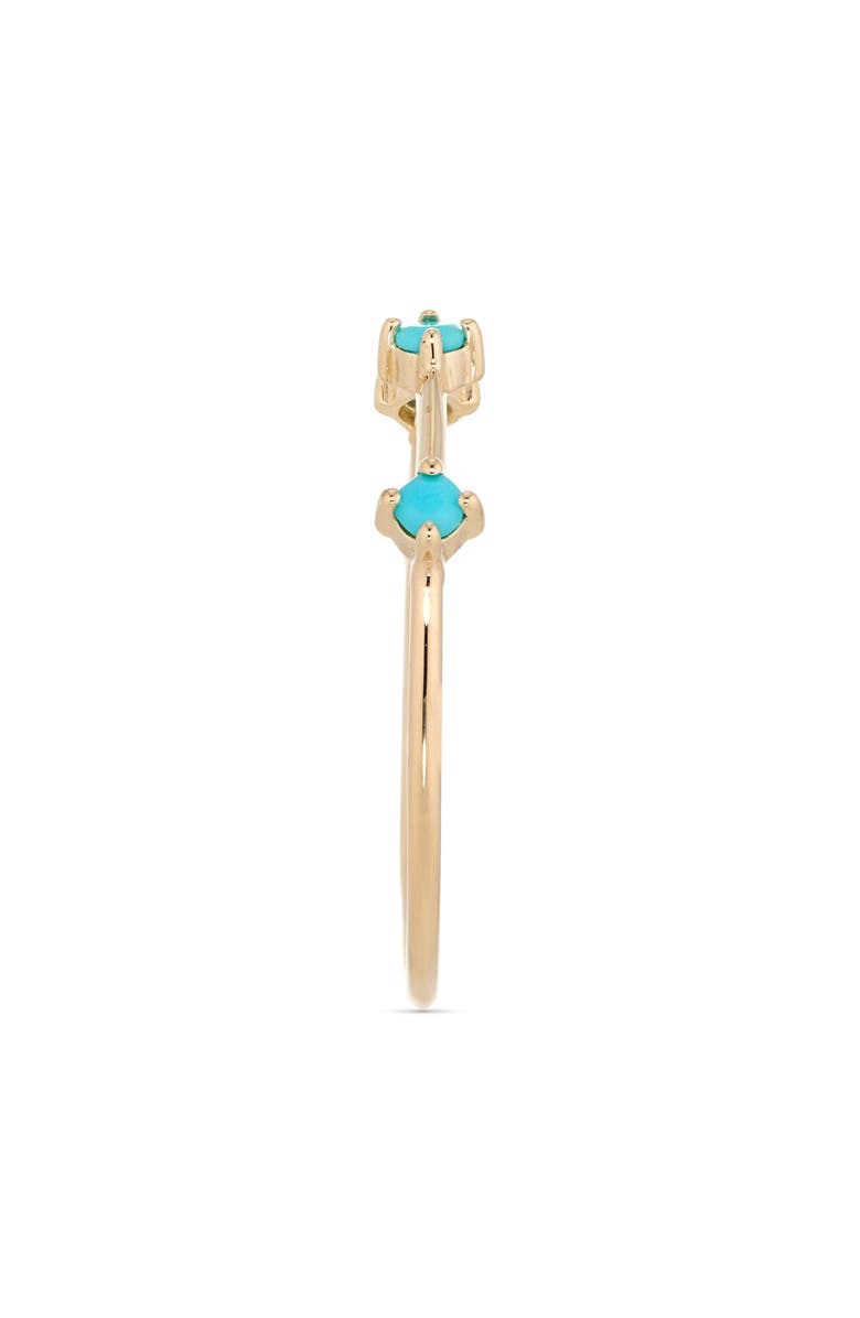 Zoë Chicco Turquoise Dash Ring, Alternate, color, 14K Yellow Gold / Turquoise