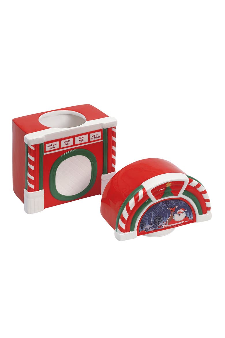 12 in. Jukebox Cookie Jar, Alternate, color, Multicolored