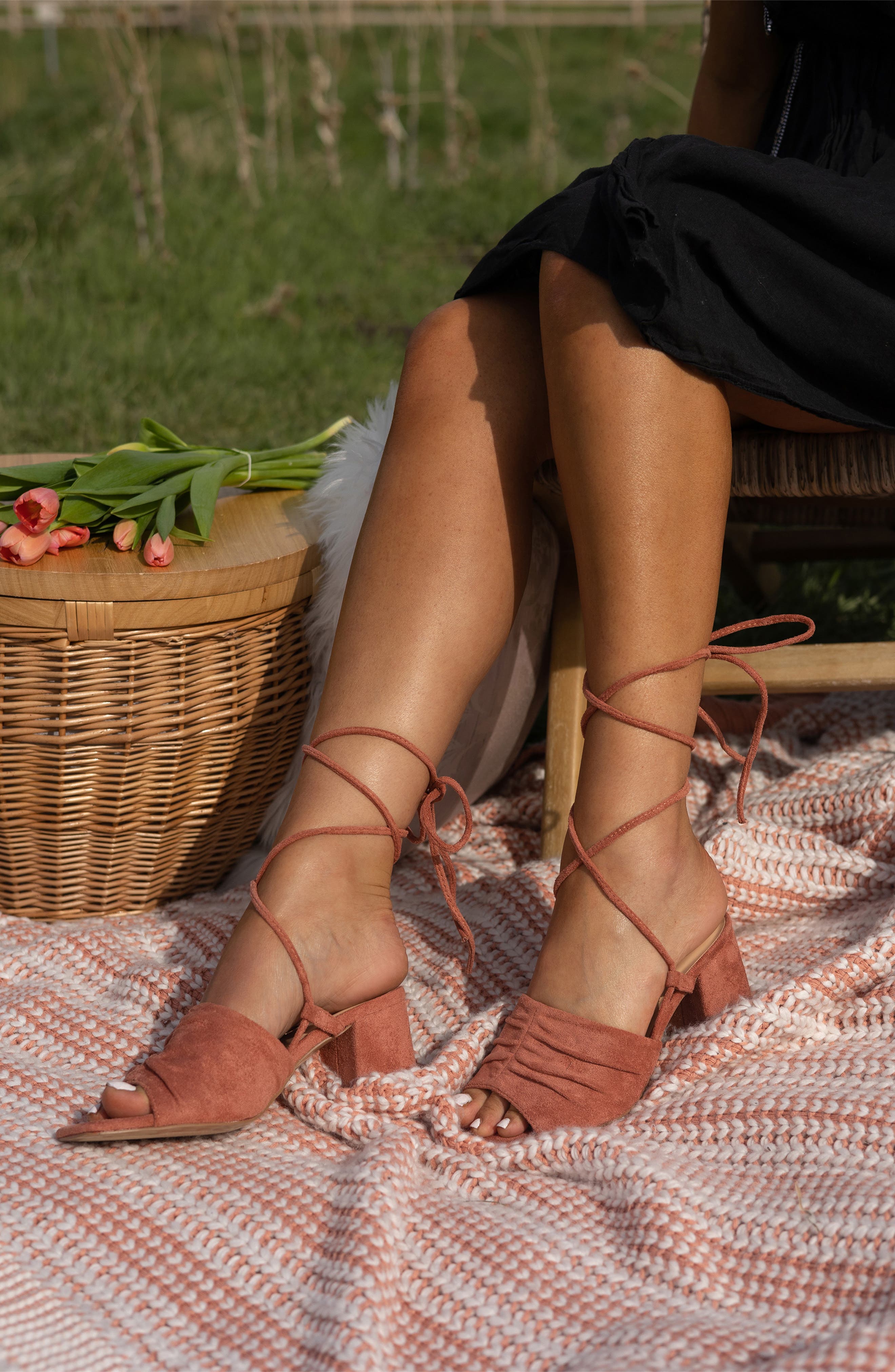 Journee Collection Felisity Vegan Lace-Up Tie Pump, Alternate, color, Black