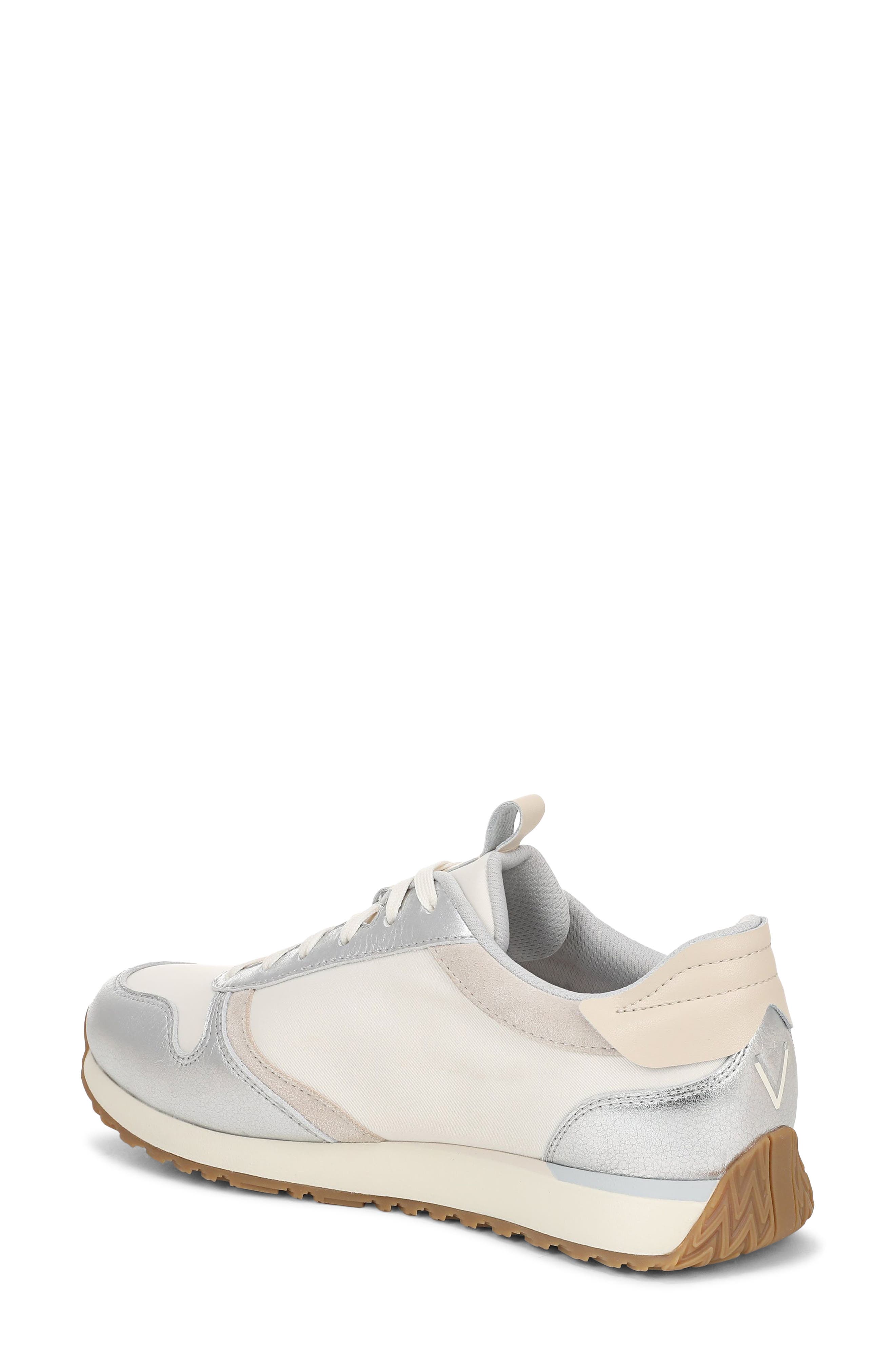 Monarch Sneaker, Alternate, color, IVORY/ SILVER