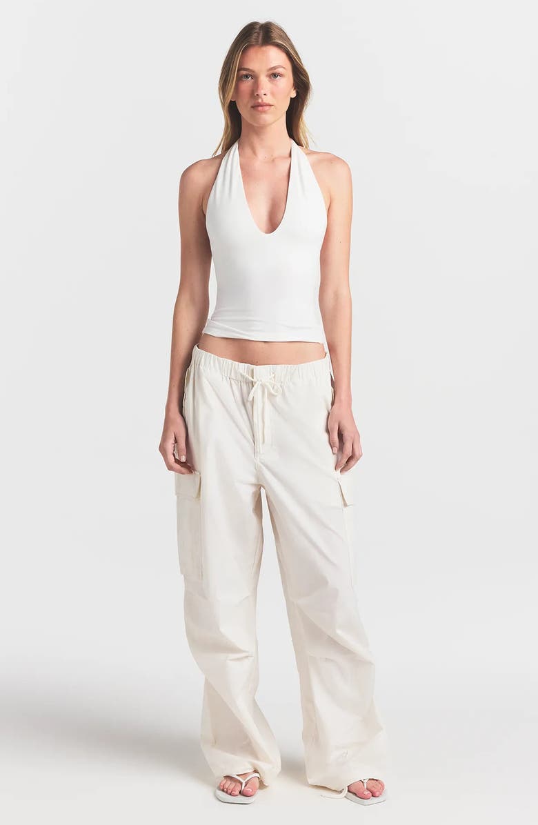 SKIMS Smooth Layers Halter Neck Camisole, Alternate, color, Egret