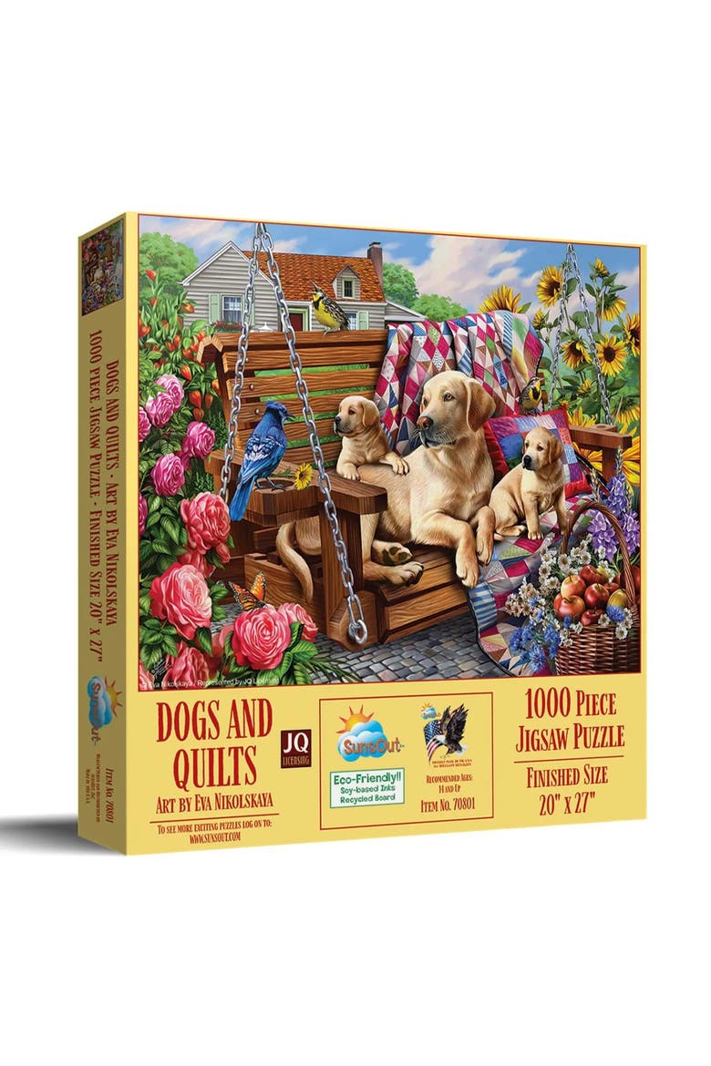 Dogs and Quilts 1000, Main, color, Multicolor