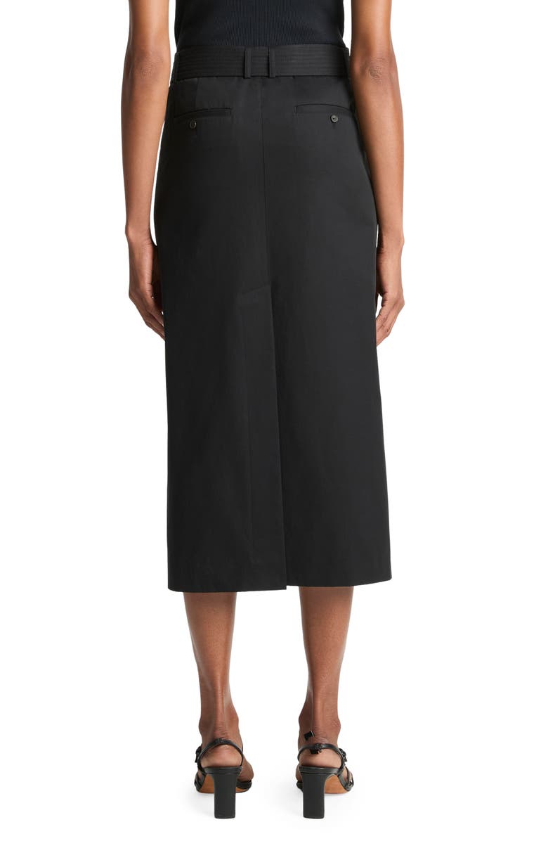 Vince Belted Midi Pencil Skirt, Alternate, color, Black