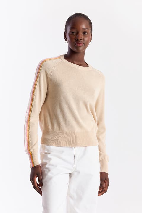 Geo Sleeve Knitted Sweater