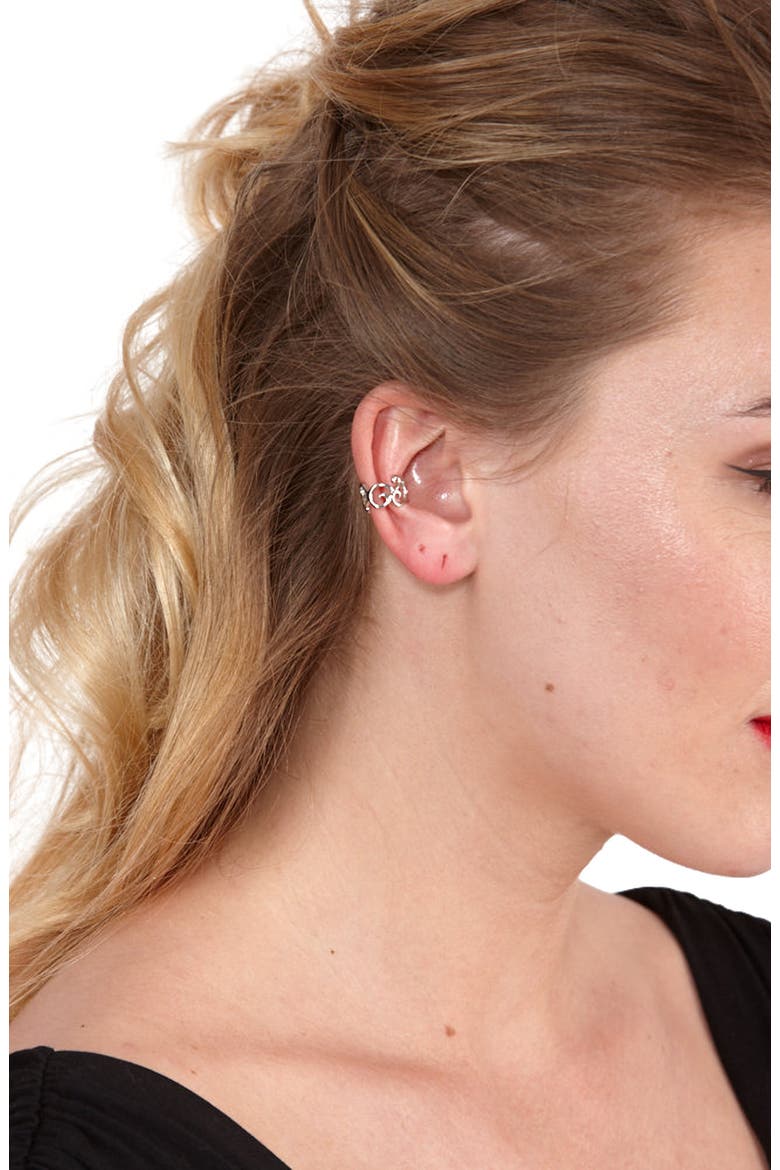 Elements Ear Cuff, Alternate, color, Sterling Silver