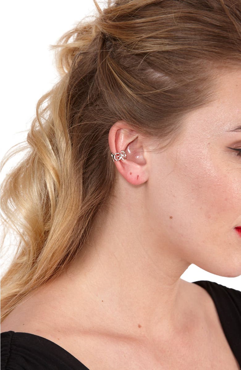 Lucy Quartermaine Elements Ear Cuff, Alternate, color, Sterling Silver