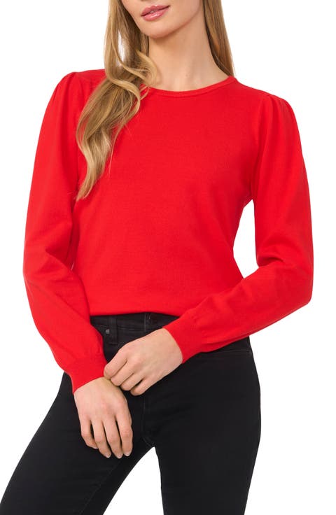Puff Shoulder Sweater