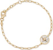 Astley Clarke Gold Polaris Mother of Pearl Locket Bracelet