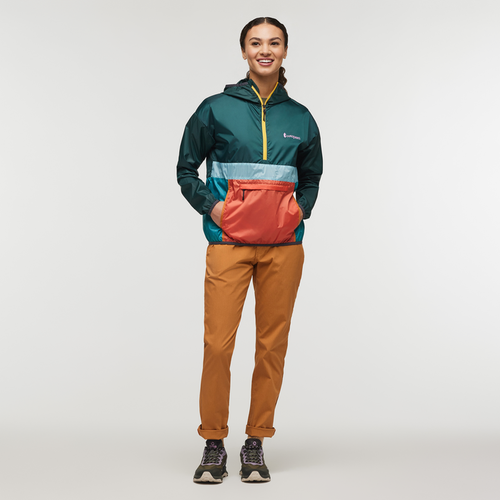 Cotopaxi Teca Half-zip Windbreaker In Green