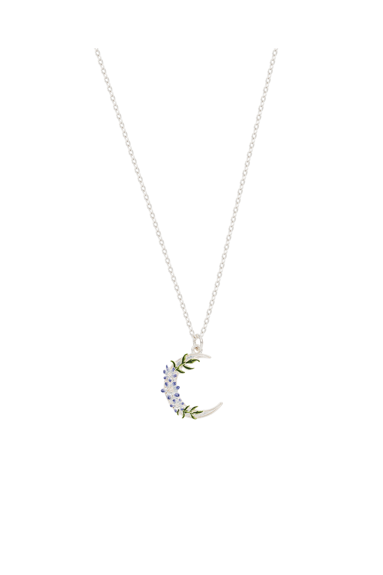 Nightshade Moon Silver Chain Necklace, Main, color, Silver