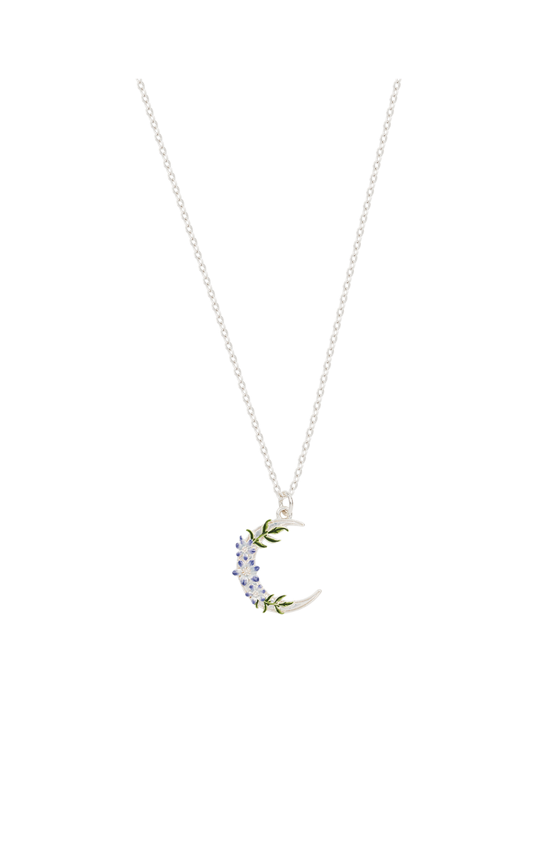 Fable England Nightshade Moon Silver Chain Necklace, Main, color, Silver