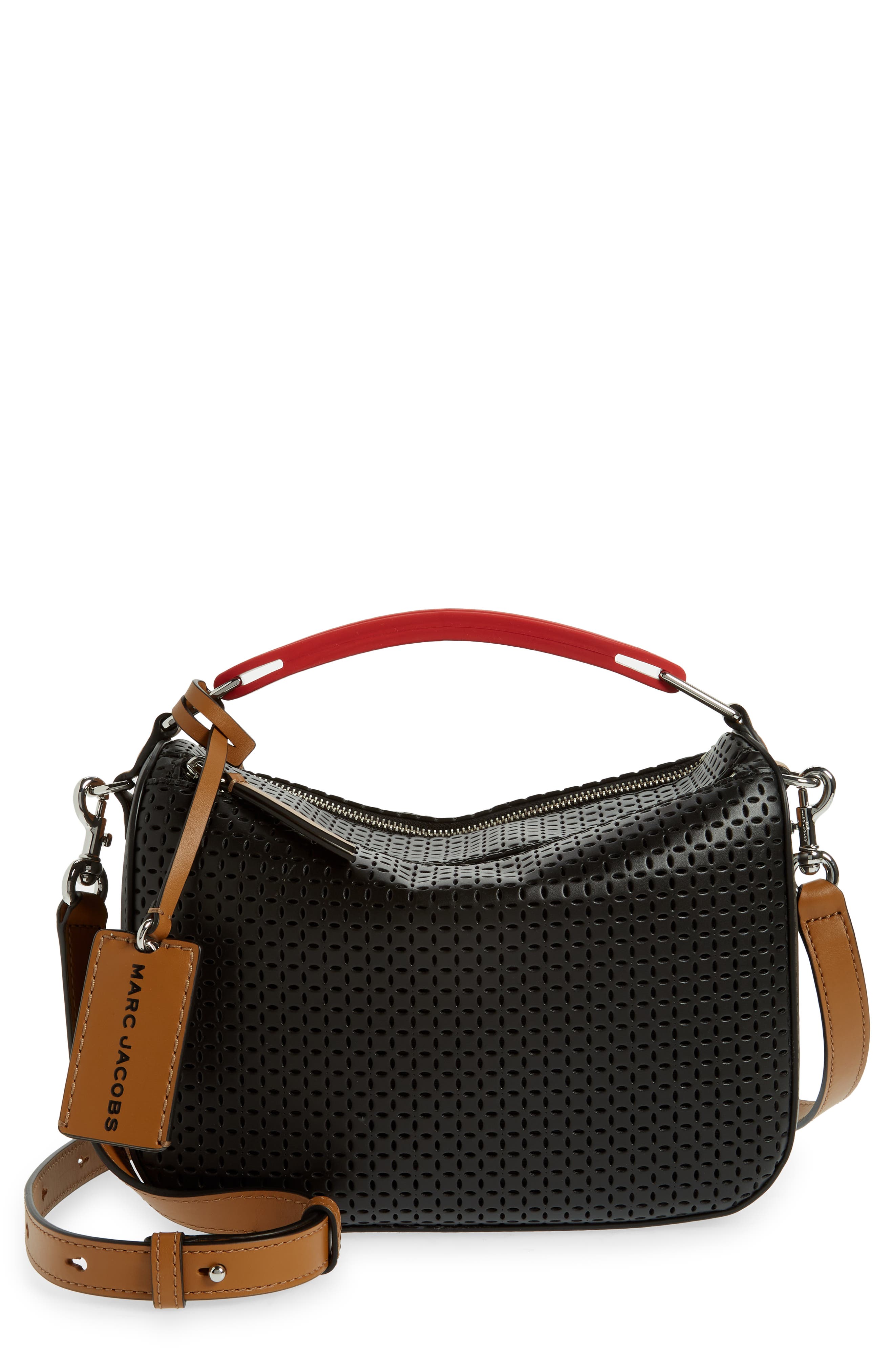 Marc Jacobs The Box Leather Crossbody Bag, Main, color, 