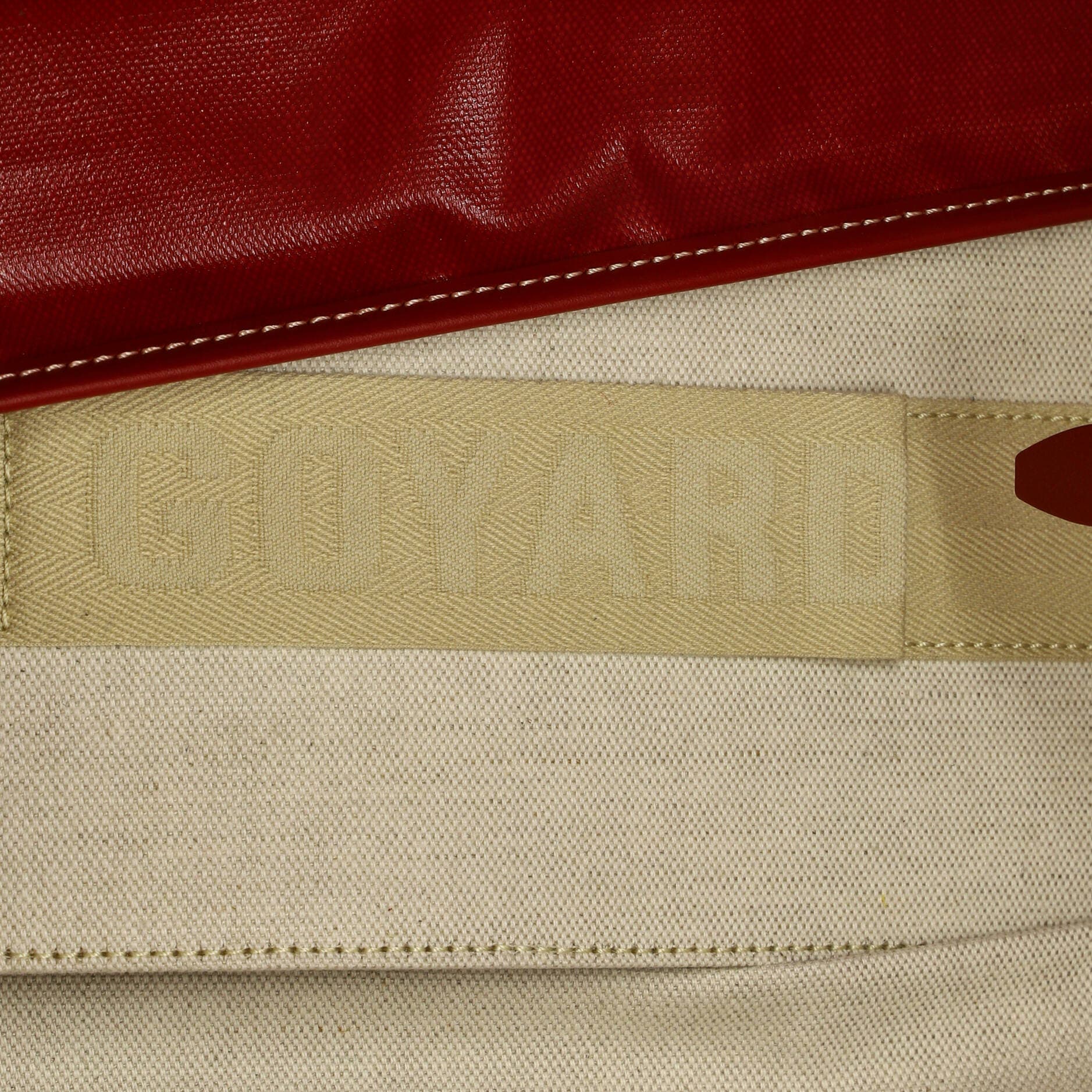 Pre-Owned Goyard Bellechasse Bag Coated Canvas PM, Alternate, color, Red