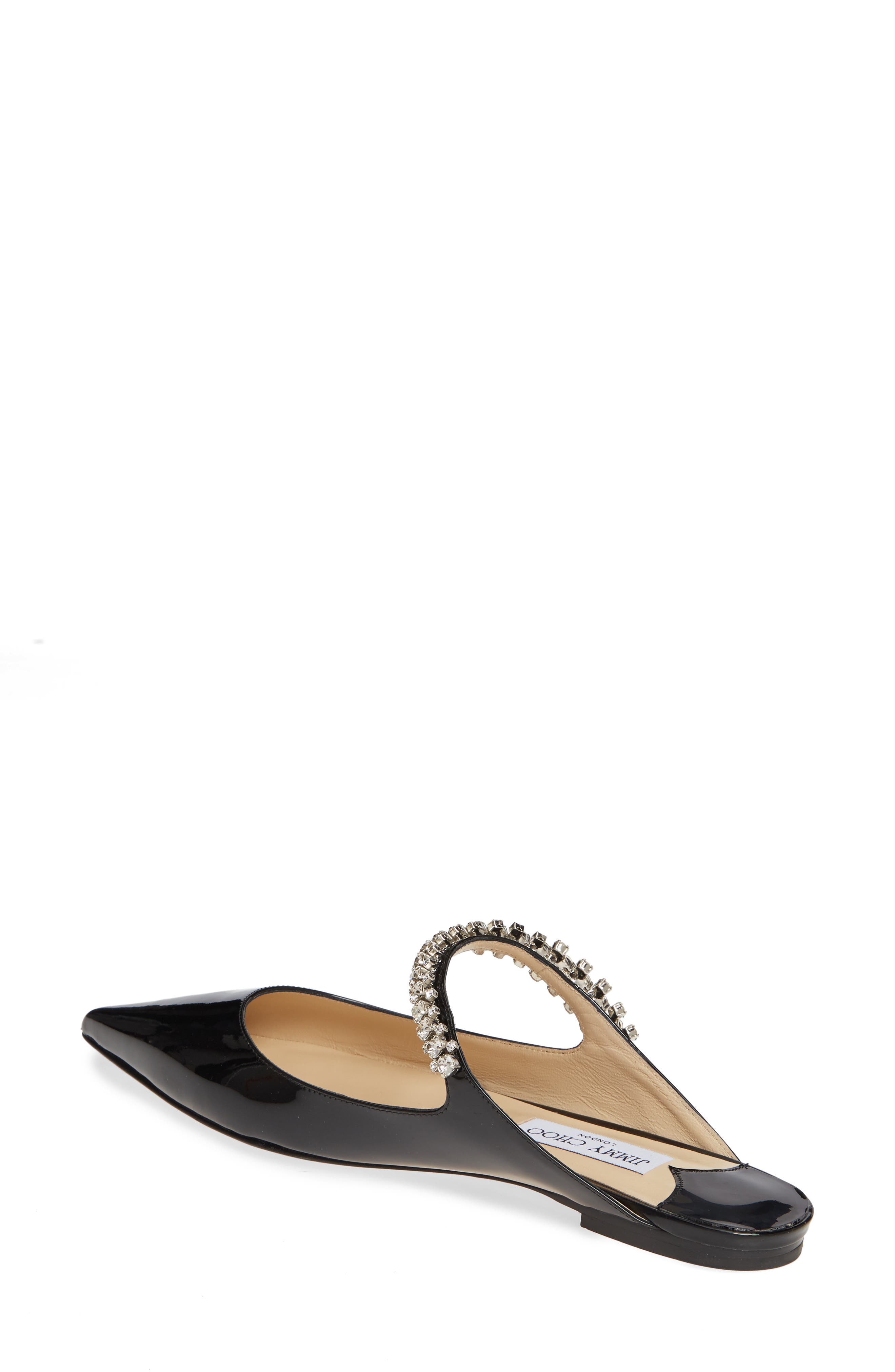 Jimmy Choo Bing Crystal Embellished Flat, Alternate, color, 