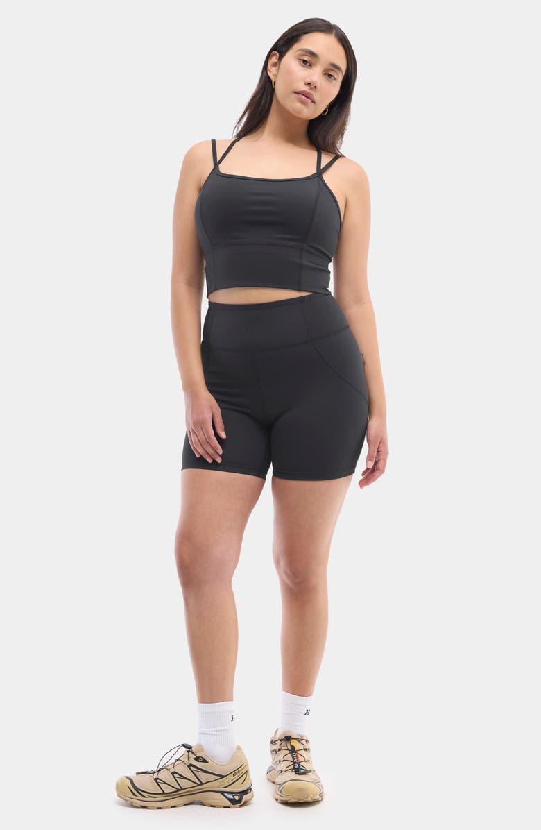 Halfdays Gwen Strappy Crop Camisole, Alternate, color, Black