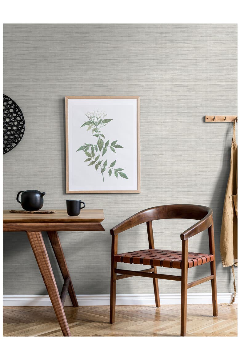 Grey Rug String Wallpops Grey Crossweave Peel & Stick String Wallpaper | Nordstromrack