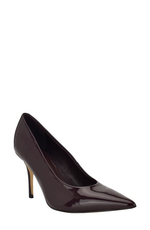 Calvin Klein Leciey Pointed Toe Pump In Brown