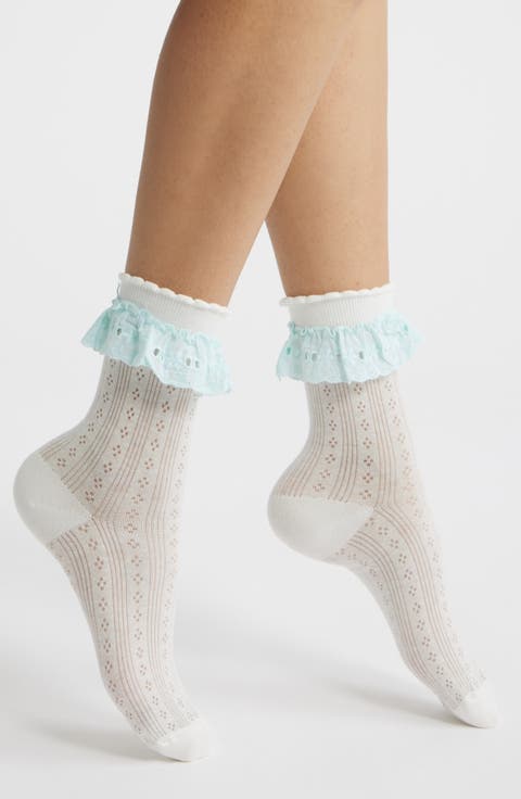 Bobby Lace Ankle Socks