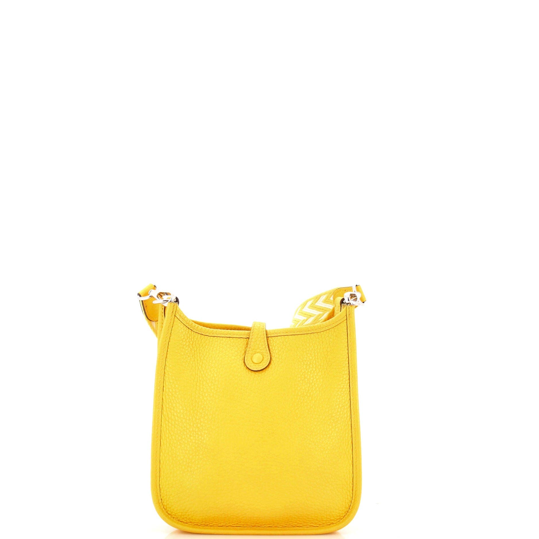 Pre-Owned Hermes Evelyne Bag Gen III Clemence TPM, Alternate, color, Jaune De Naples