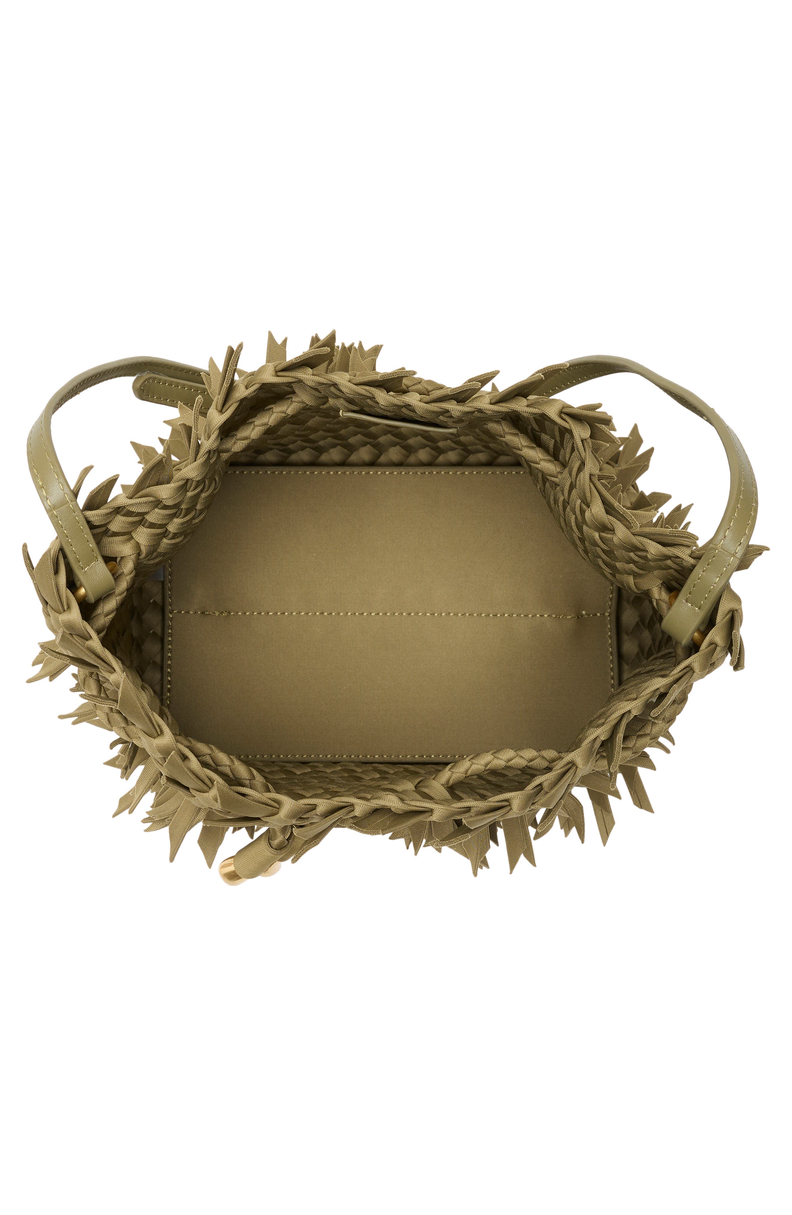 Gramercy Medium Frayed Bucket Bag, Alternate, color, GREEN TEA