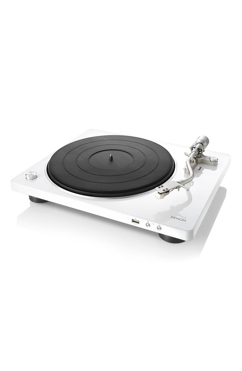 Denon DP-450USB Hi-Fi Turntable with USB Encoder, Alternate, color, White
