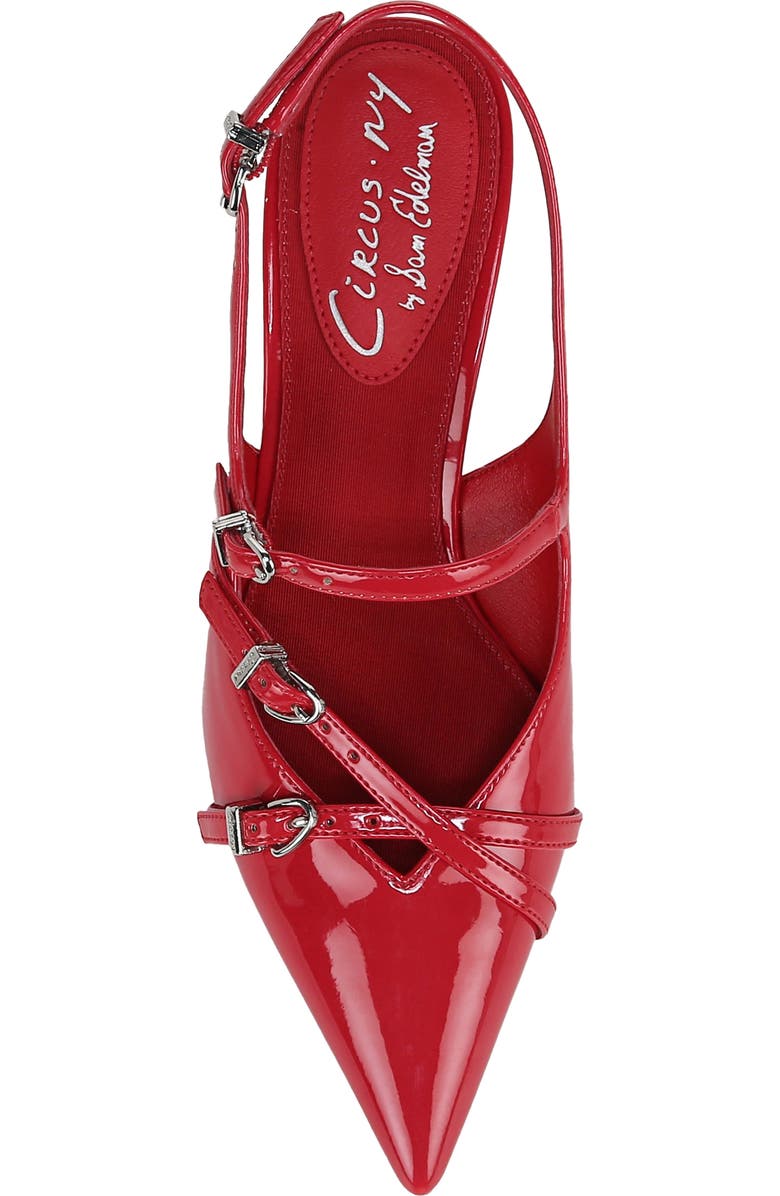Circus NY by Sam Edelman Fraya Slingback Pointed Toe Pump, Alternate, color, Riviera Red