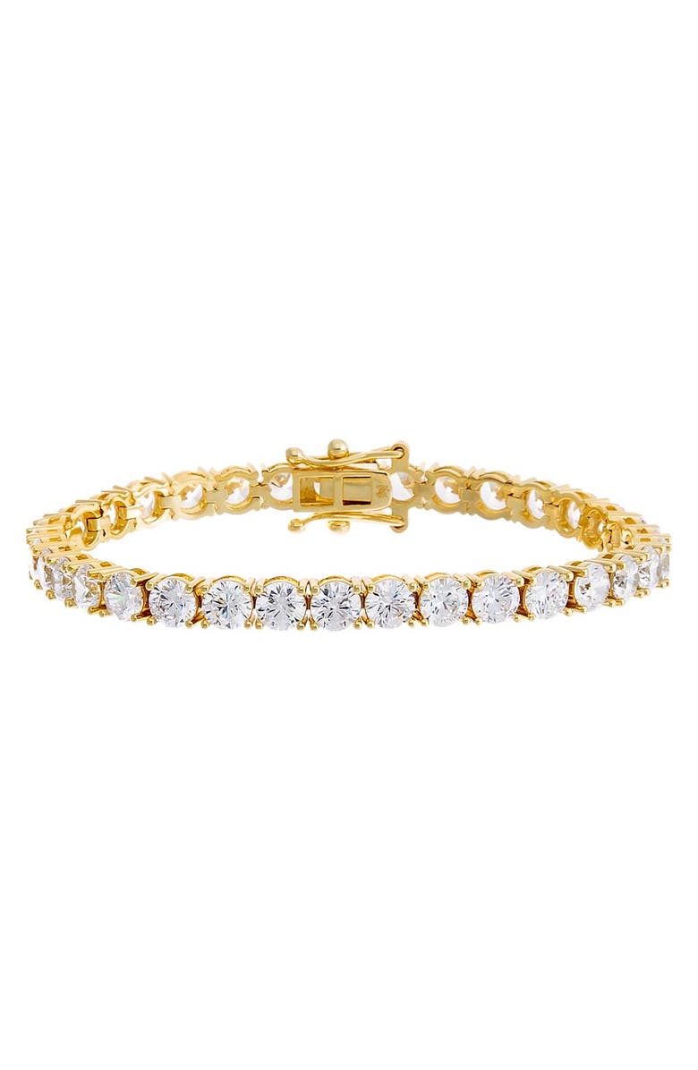 BY ADINA EDEN Classic Tennis Bracelet, Alternate, color, Gold - 6.5In/4Mm