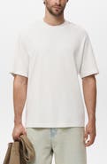 MANGO Relaxed Fit Solid Cotton T-Shirt