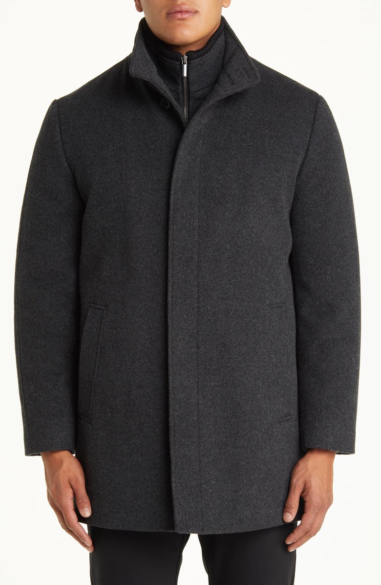 Cardinal of Canada Mont Royal Insulated Wool
Cashmere Jacket with Bib, Alternate, color, Charcoal