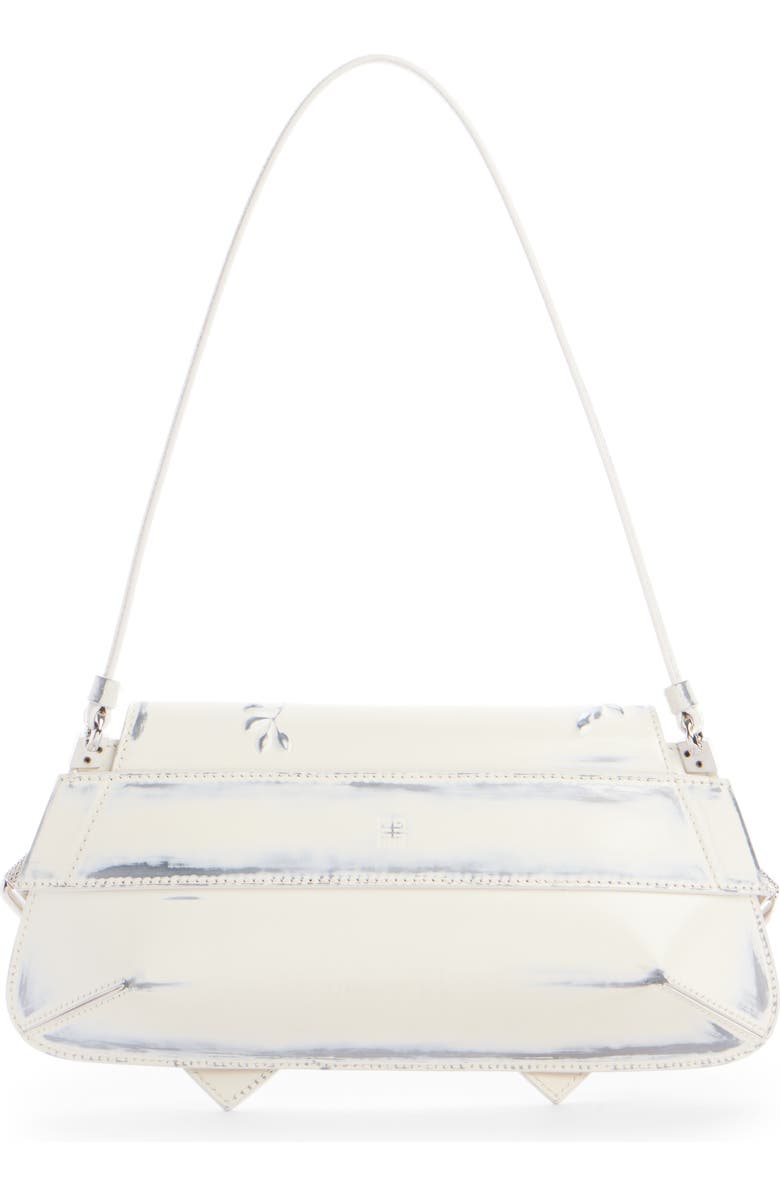 Givenchy Voyou Flowers Leather Flap Shoulder Bag, Alternate, color,