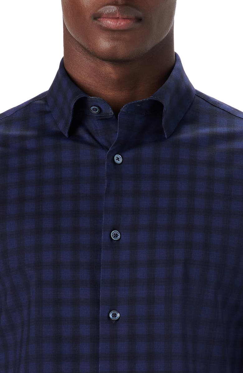 Bugatchi OoohCotton<sup>®</sup> Check Button-Up Shirt, Alternate, color, 
