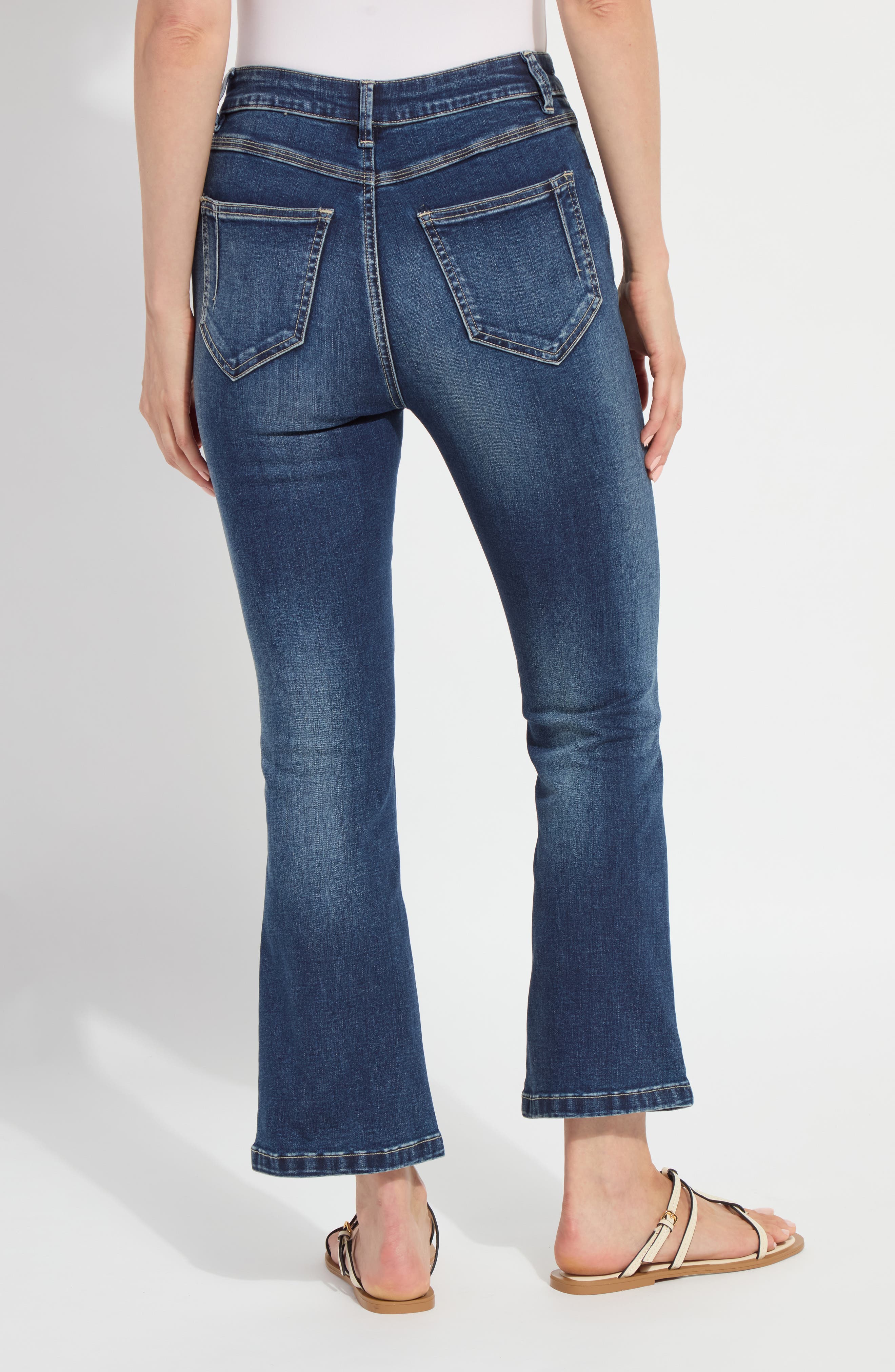 Estelle Pull-On Flare Ankle Jeans - image 4