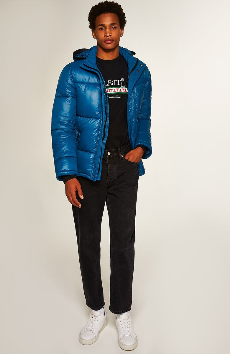 Topman Puffer Jacket, Alternate, color,