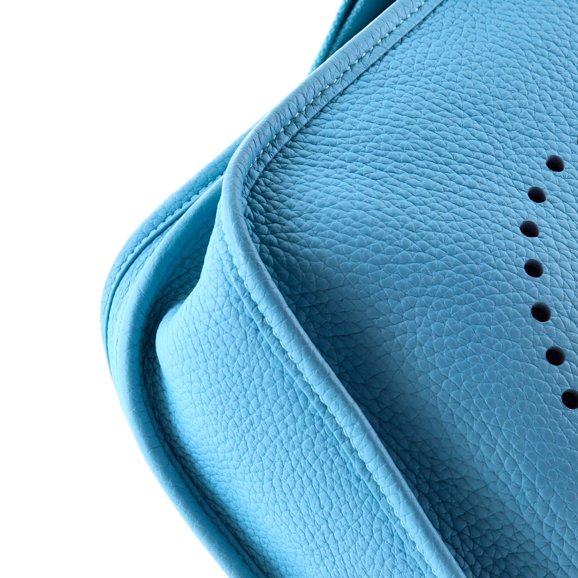 Pre-Owned Hermes Evelyne Bag Gen III Clemence PM, Alternate, color, Bleu Atoll