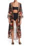 Floral Print Cover-Up Long Duster