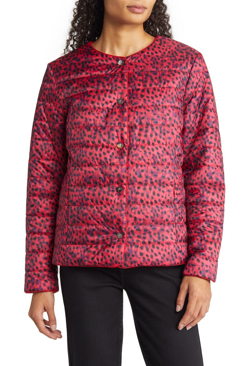 Reversible Snap Puffer Jacket, Alternate, color, TANGO RED