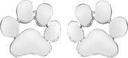 DLORIA GoldenPaw Paw Print Stud Earrings for Pet Lovers