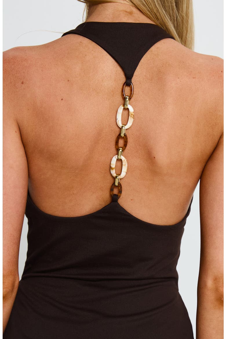 Harlene Racerback Top, Alternate, color, BROWN