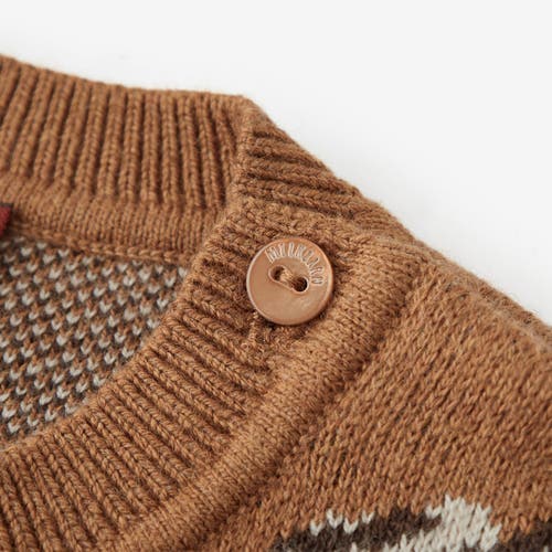 Milkbarn Knitted Sweater In Brown