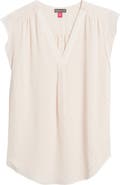 Vince Camuto Beaded Cap Sleeve Top