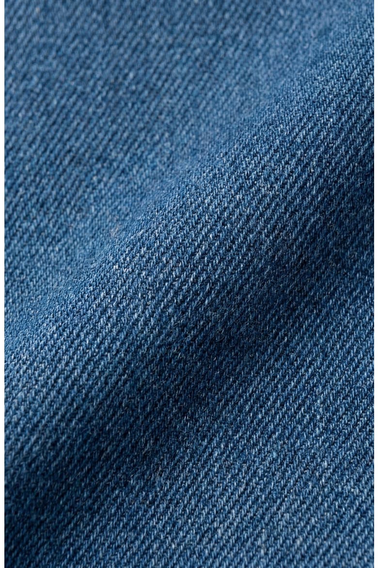 Tailored Denim Front Button Shirt, Alternate, color, Indigo / Medium-Wash