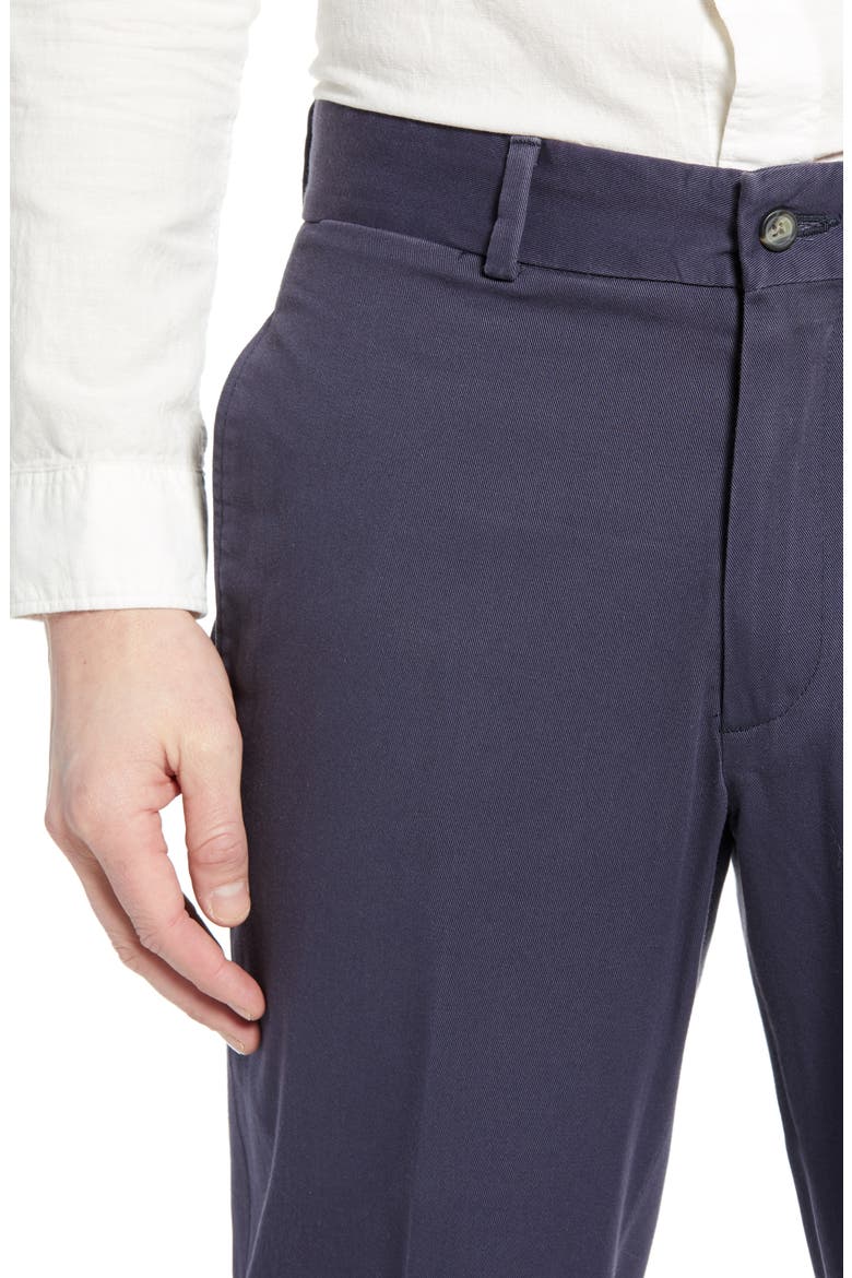 Charleston Khakis Flat Front Chino Pants, Alternate, color, NAVY