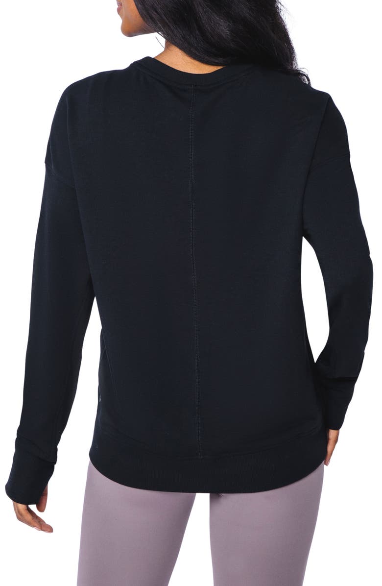 90 DEGREE BY REFLEX French Terry Crewneck Pullover, Alternate, color,